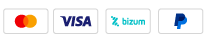 Admitimos pagos con tarjeta, Bizum y PayPal